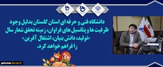 پیام دکتر غفاری ریاست محترم دانشگاه فنی و حرفه‌ای استان گلستان