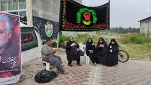 مراسم دلدادگان اربعین هیات قمر بنی هاشم دانشکده ملی مهارت پسران کردکوی 12