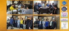 جلسه اعضای انجمن علمی رشته الکترونیک و کامپیوتر با ریاست دانشکده