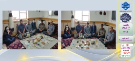 دیدار آقای نوری ریاست دانشکده و جمعی از همکاران با خانواده دانشجوی مرحوم یاسین سقالی